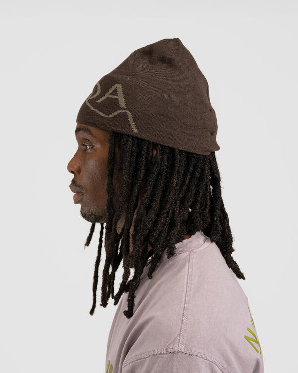 ROA Logo Wool Beanie | RBUW288YA12-BRW0001 | AFEW STORE